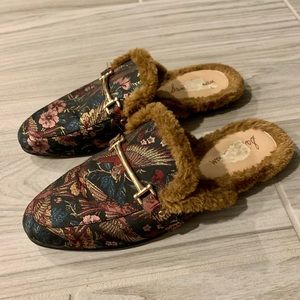 Sam Edelman Fur Mules - Great Condition - Size 9.5